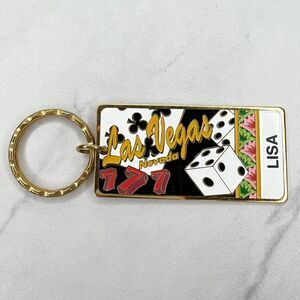 Las Vegas Nevada Lisa Casino Dice 777 Souvenir Keychain Keyring